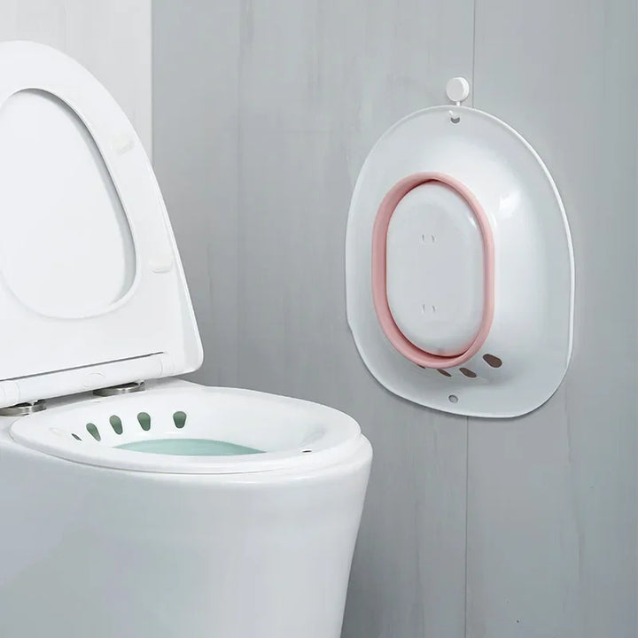 Skanto | Sammenleggbart bidet-badekar - Komfortabel sittebad for gravide kvinner, eldre mennesker, fødselspasienter og toalettmedisinskyllingstilbehør