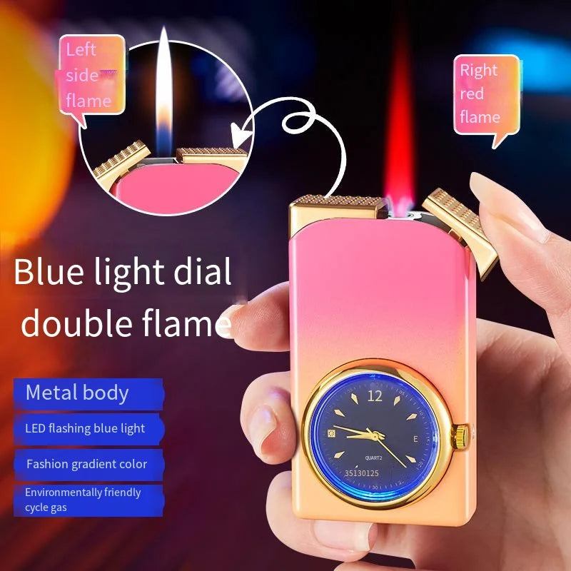 Kreativ Dual Fire Gradient Color Lighter Watch | Skanto