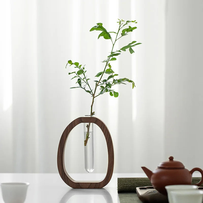 Oval treørt ramme enkel stilk vase | Skanto