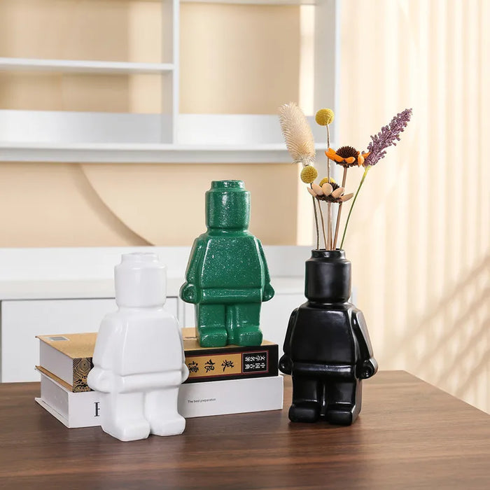 Skanto | Innovativ Robot Vase - Unik Blikkfanger for Hjemmedekorasjon