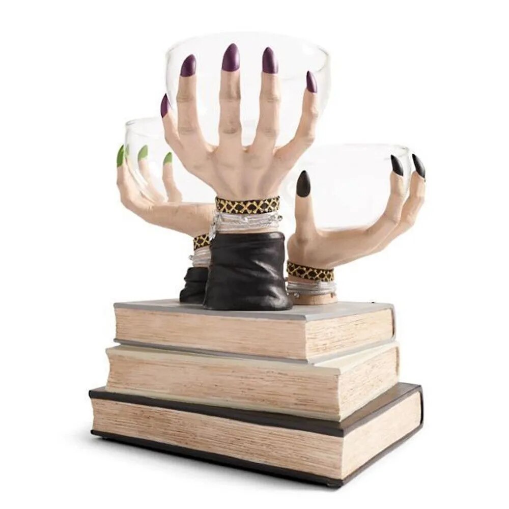 Skanto | Witch Hand Vintage Resin Party Snack Holder