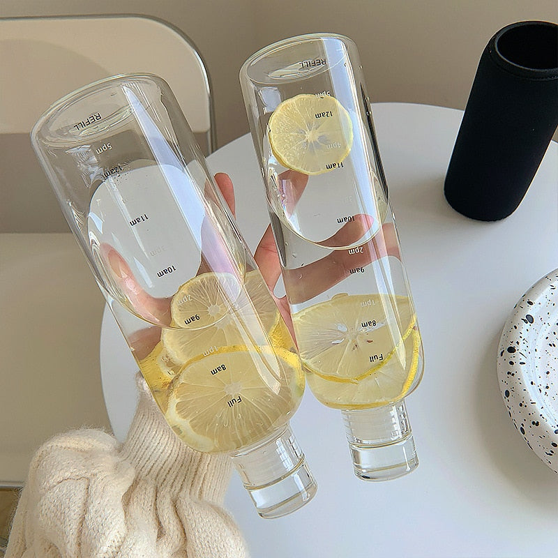 Skanto | Tid Skala varmebestandig glassvannflaske