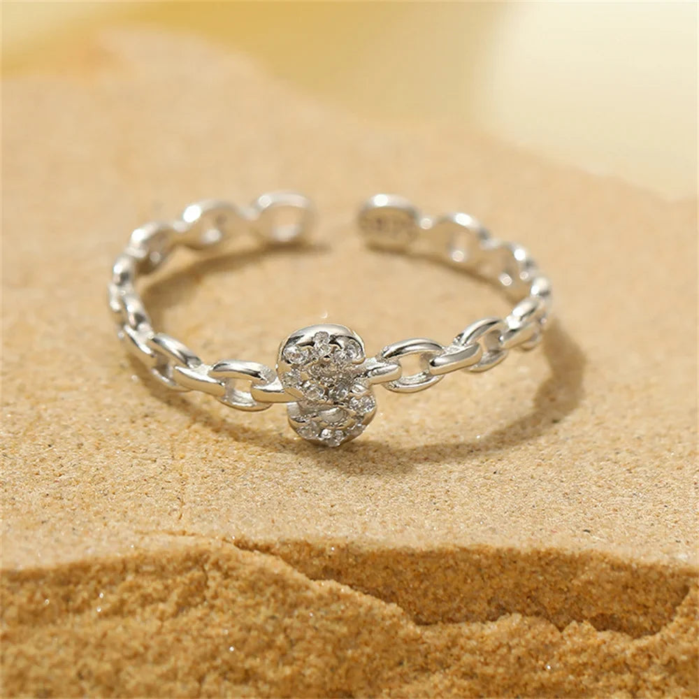 Skanto | Delikat Diamant Bokstav Initial Ring