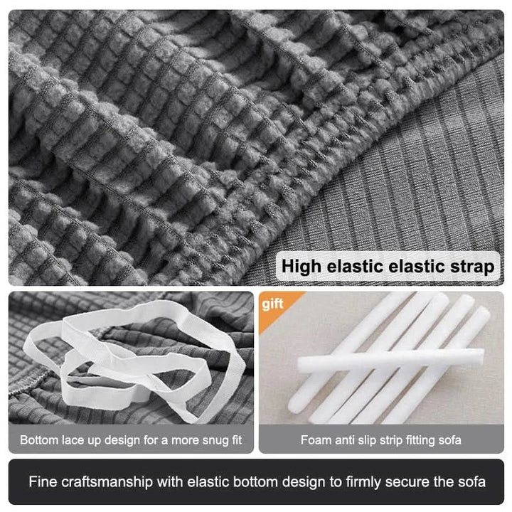 Skanto | CushionWrap - Elastisk, halkefri sofatrekk
