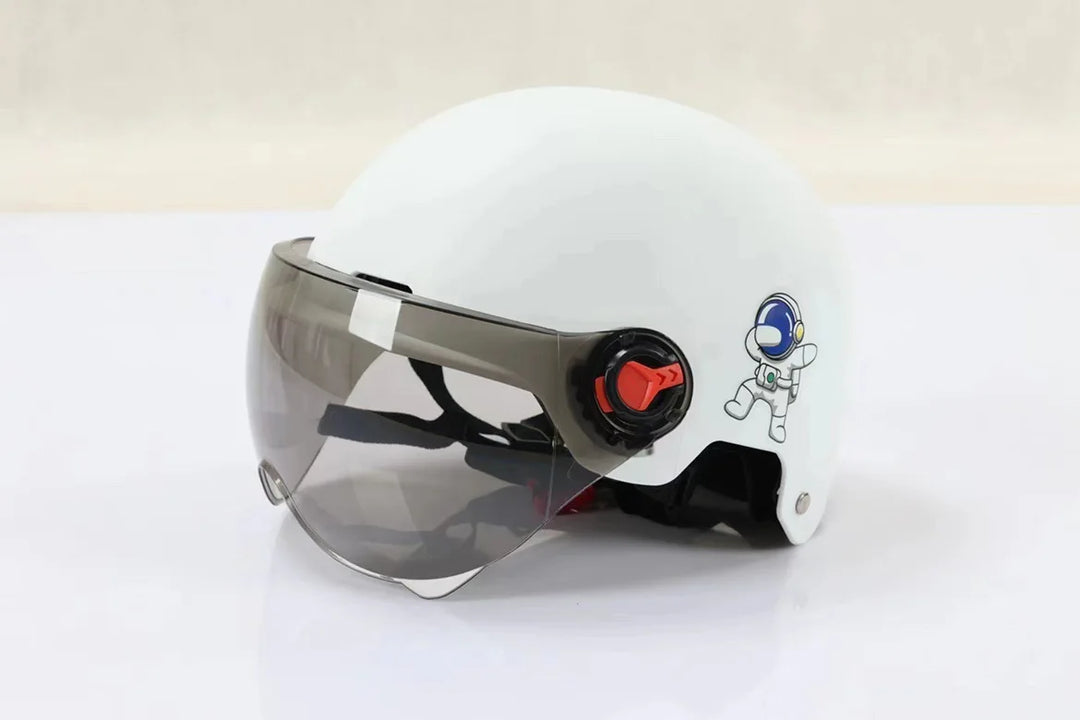 Skanto | Åpen-Face Motorsykkelhjelm med Goggles – Orion