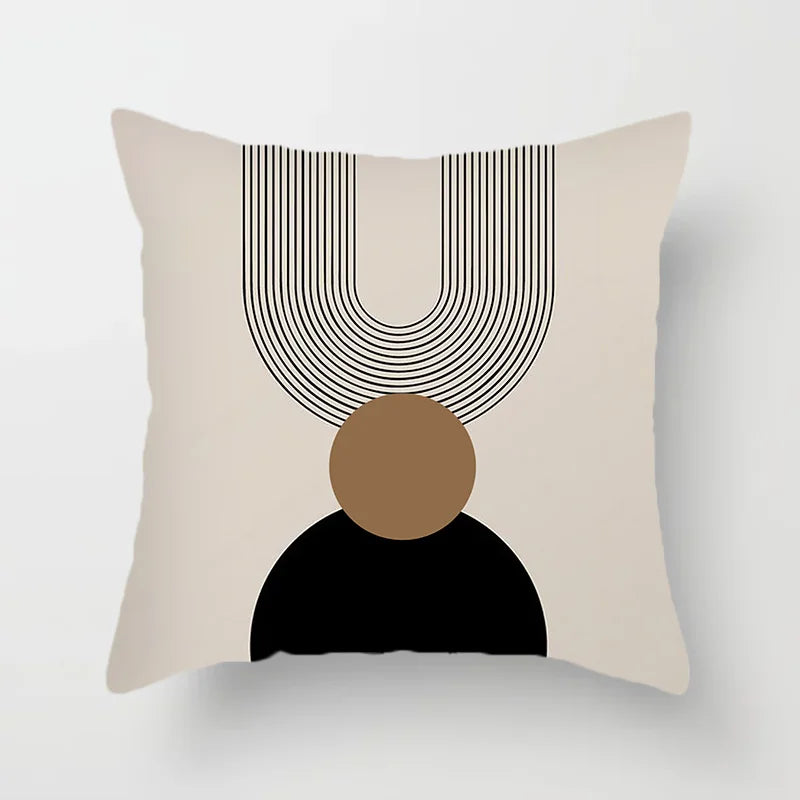 Moderne Kunst Abstrakt Mønster Dekorative Putekopper Kreativ Linje Sofa Stol Putetrekk Kaste Putekasse Hjem Kontor Dekor | Skanto