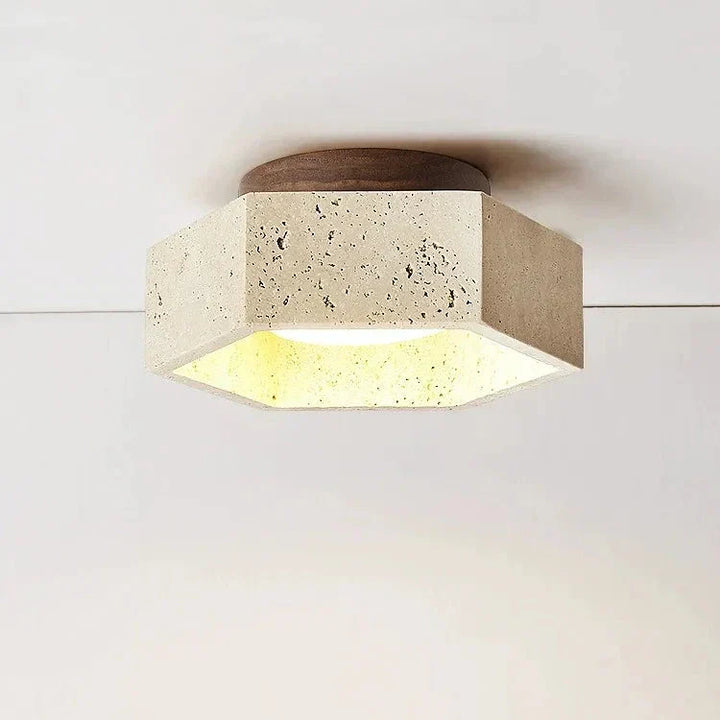 Skanto | Wabi Sabi Travertin LED Taklampe