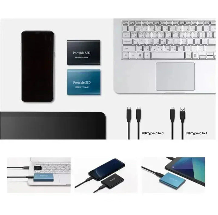 SpeedPro SSD 128 GB Hochgeschwindigkeitsspeicher med USB-C 3.1