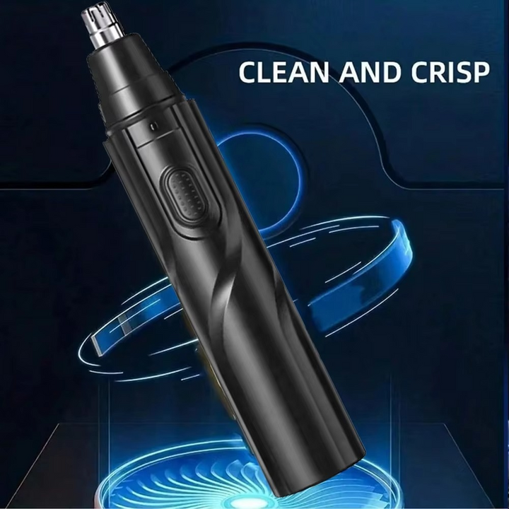 Skanto | Men’s Oppladbar USB Øre- og Nesehårtrimmer, Smerteløs Ansikt- og Brynpleier