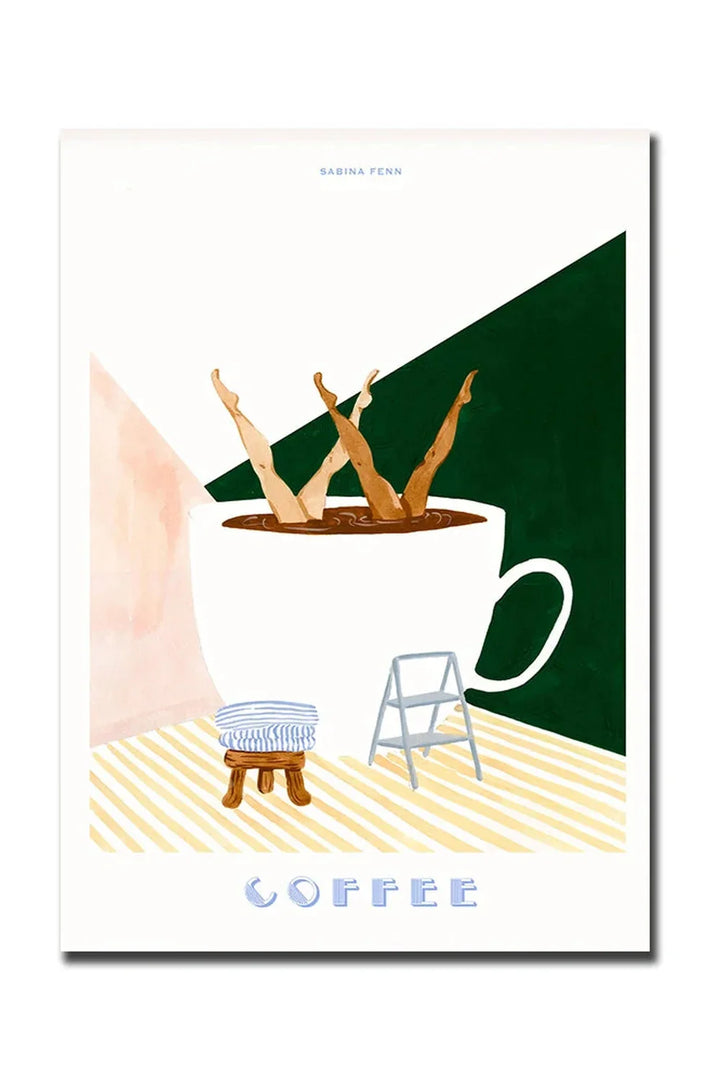 Skanto | God Morgen Kaffe Lerret Plakat