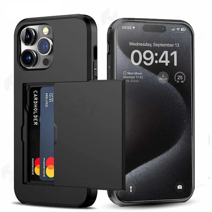 Skanto | iPhone deksel med kortlomme | Kjøp 2 og få 1 gratis 📢