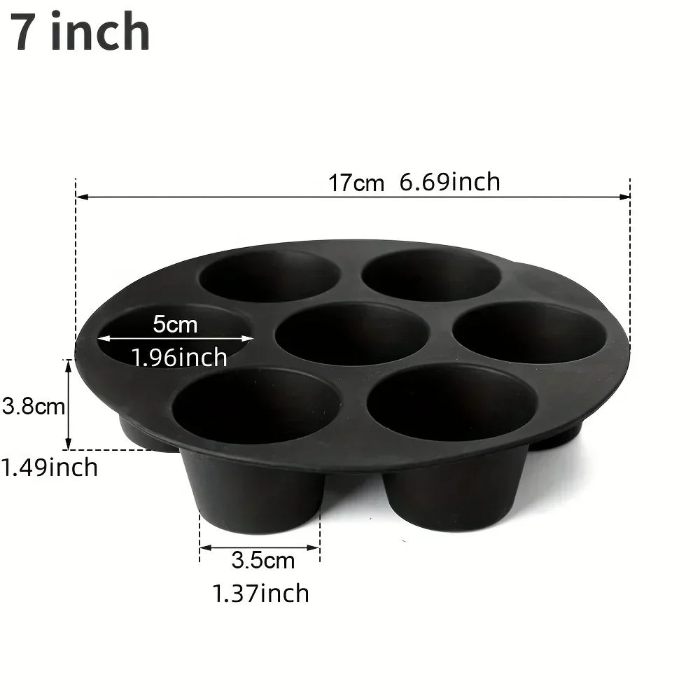 Skanto | Silikon Muffinform for Air Fryer – Non-stick & Fleksibel for Muffins, Cupcakes & Snacks