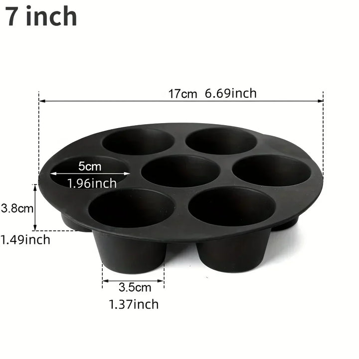 Skanto | Silikon Muffinform for Air Fryer – Non-stick & Fleksibel for Muffins, Cupcakes & Snacks