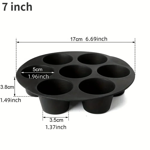 Skanto | Silikon Muffinform for Air Fryer – Non-stick & Fleksibel for Muffins, Cupcakes & Snacks