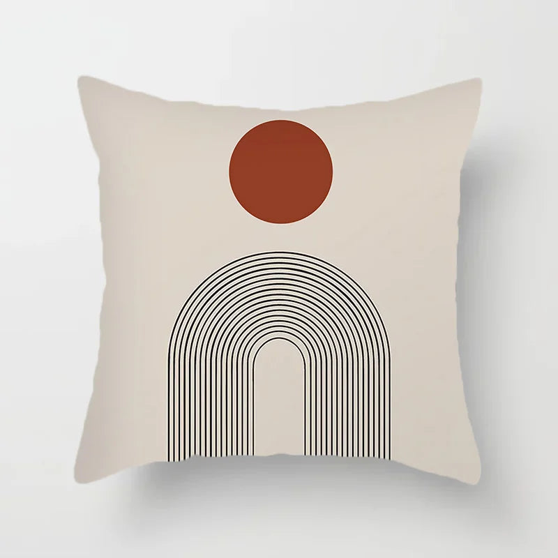 Moderne Kunst Abstrakt Mønster Dekorative Putekopper Kreativ Linje Sofa Stol Putetrekk Kaste Putekasse Hjem Kontor Dekor | Skanto