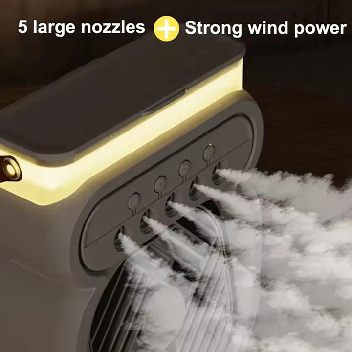 3i1 Air Cooler LED Nattlampe Luftfukter Vifte | Skanto