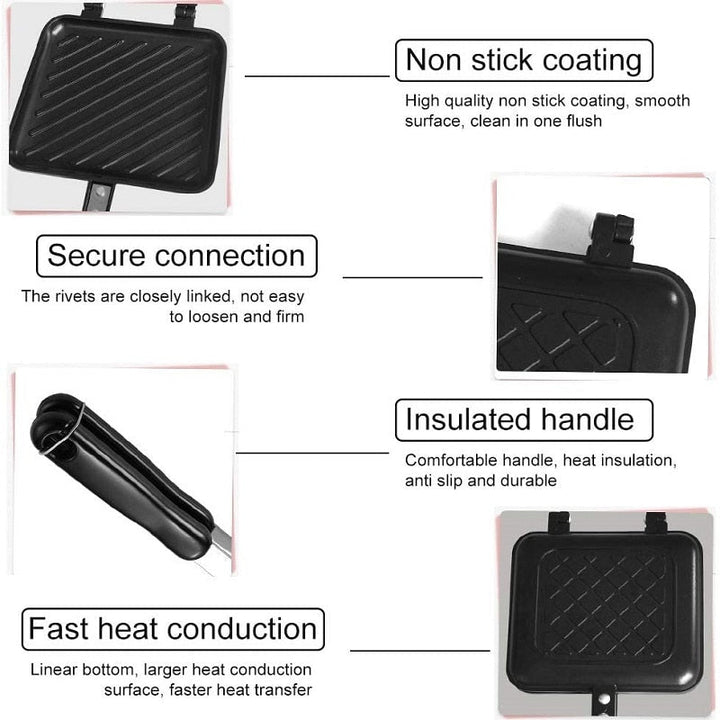 Skanto | Dobbeltrads non-stick sandwich maker panne