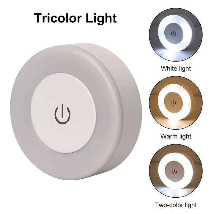 Skanto | LUMORA Touch LED Nattlys | USB Oppladbar | Magnetisk & Trinnløs Dimming | Varme & Kaldt Lys