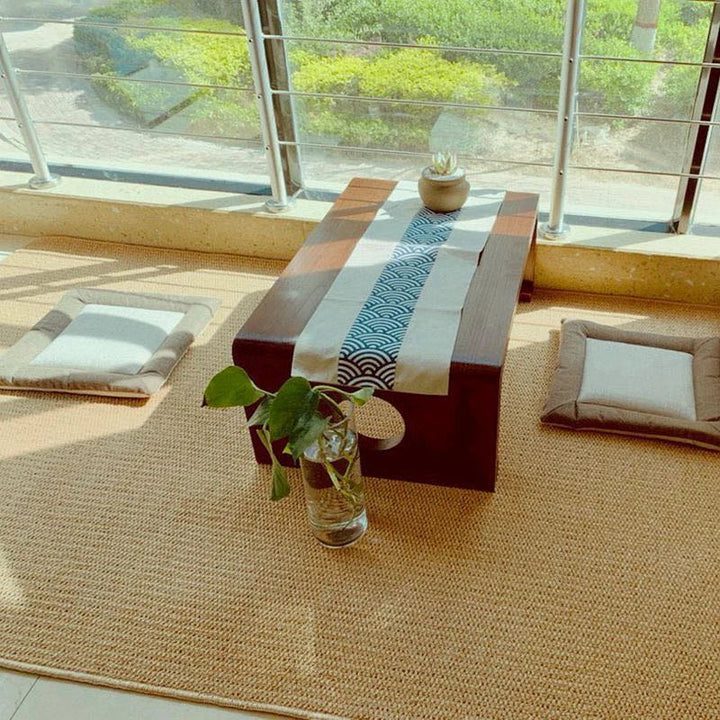 Skanto | Japansk Wabi Sabi Myk Rug Øko Vennlig Antikrøll for Stue og Soverom