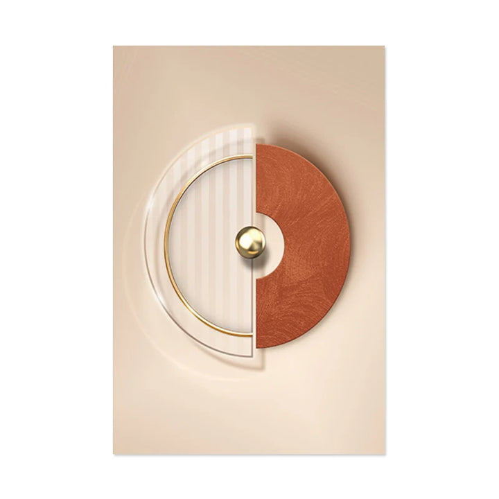 Harmonisk Abstrakt Geometri Moderne Estetikk Veggkunst Fint Kunst Lerretsutskrifter Plakater Bilder For Moderne Leilighet Stue | Skanto