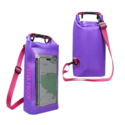 Skanto | AquaVault Vanntett Dry Bag 2L | Med Touchscreen-vindu | Utendørs veske for kayaking, trekking & vannsport