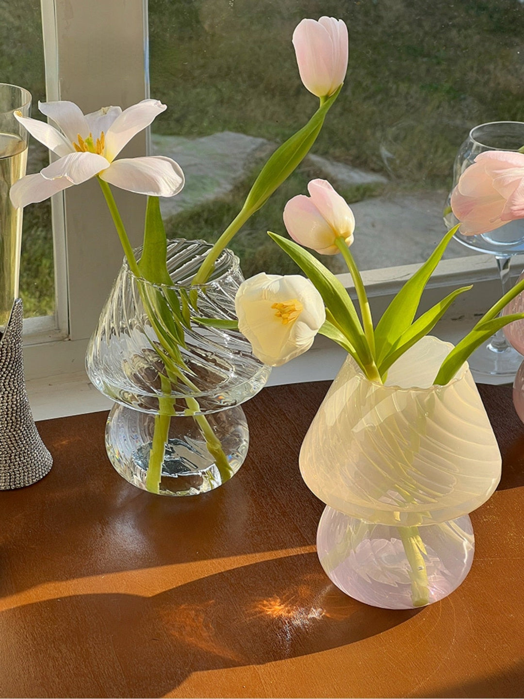 Nordisk Stripete Glassvase | Skanto