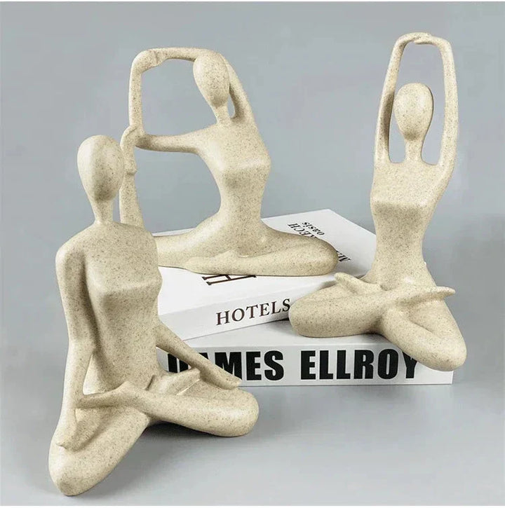 ZenJoy Kvinne i Yoga Figur – Moderne Interiørdekorasjon laget av Resin | Skanto