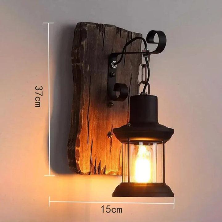 Skanto | Retro Lantern Lamp Industriell Lantern Vegglampe