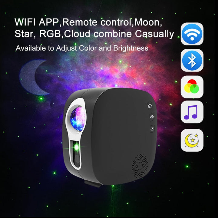 Galaxy Glow Roterende Stjernesky Projektor | Skanto