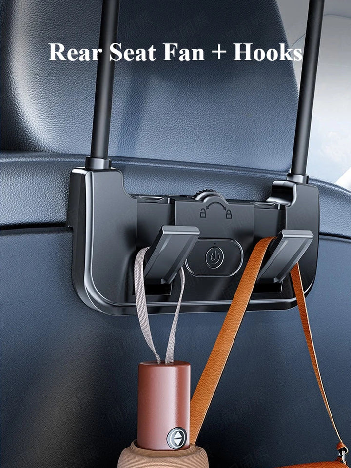 Skanto | Dual-Head Baksete Vifte – Eary – (USB-C Oppladbar)