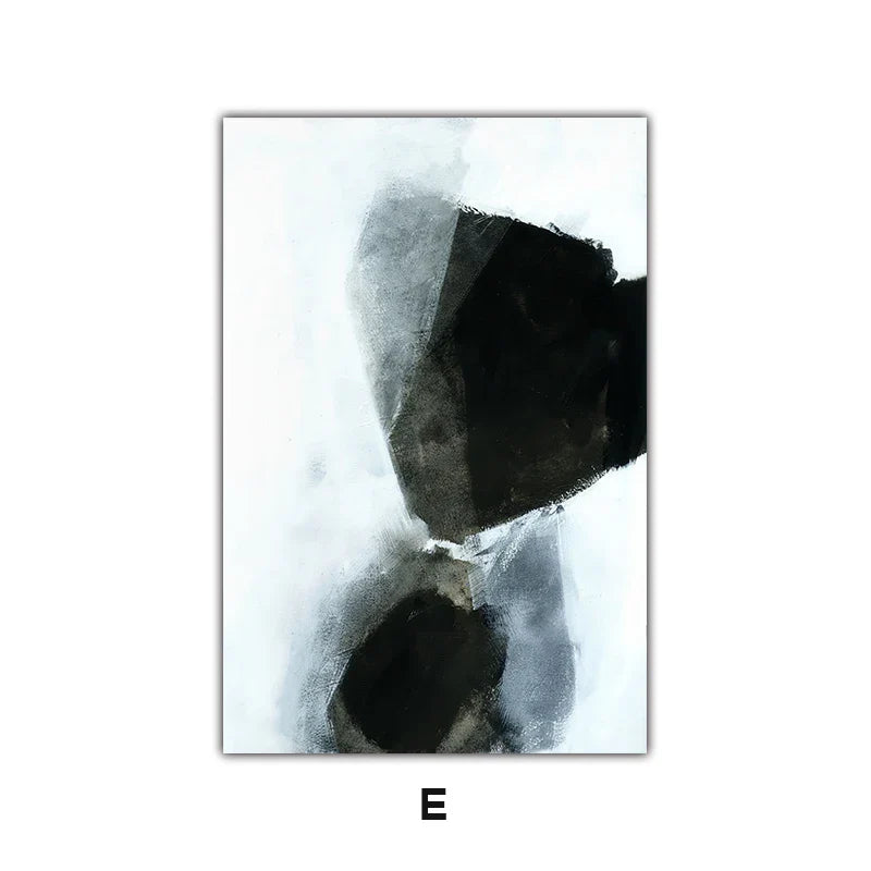 Mørke Stener Abstrakt Veggkunst Fine Art Lerret Utskrifter Nordiske Bilder For Moderne Leilighet Stue Hjemmekontor Dekor | Skanto