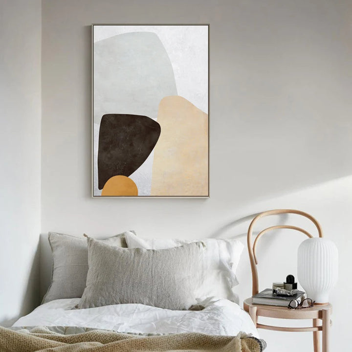 Skandinavisk Abstrakt Grå Rosa Granitt Veggkunst Fine Art Lerret Utskrifter Bilder For Moderne Leilighet Stue Soveroms Kunst dekor | Skanto