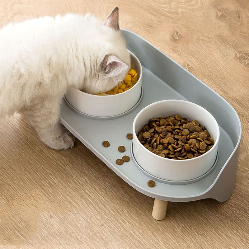 Skandinavisk Stil Dobbel Fôrskål For Hunden Eller Katten Din | Skanto