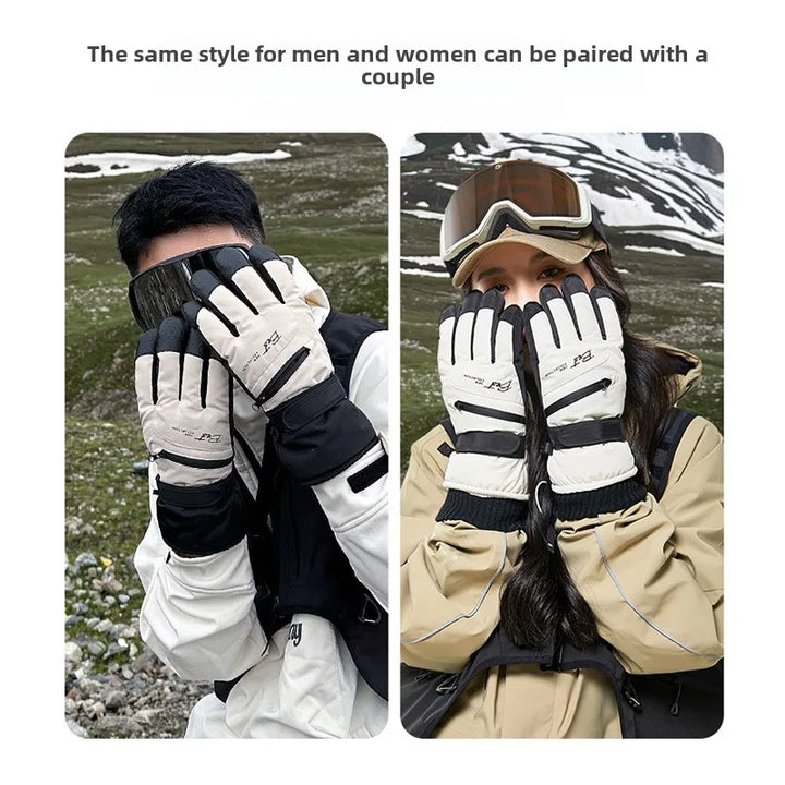 Skanto | GlacioShield Pro Hansker | Vanntette Vinterhansker | Berøringsskjerm & Antiskli | Varm Fleeceforing for Skiing, Sykling & Utendørs