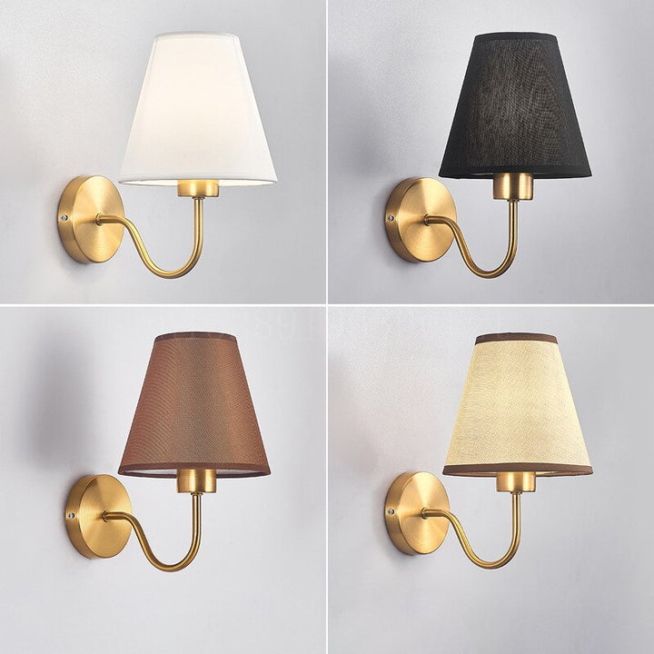 Skanto | RusticGlow - Vegglampe av Stoff i Amerikansk Stil