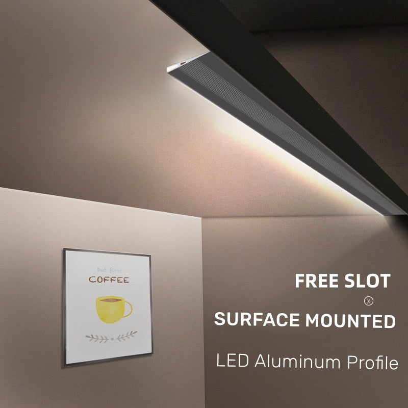 InvisiSkantoe overflate aluminium tynn lyspanel | Skanto