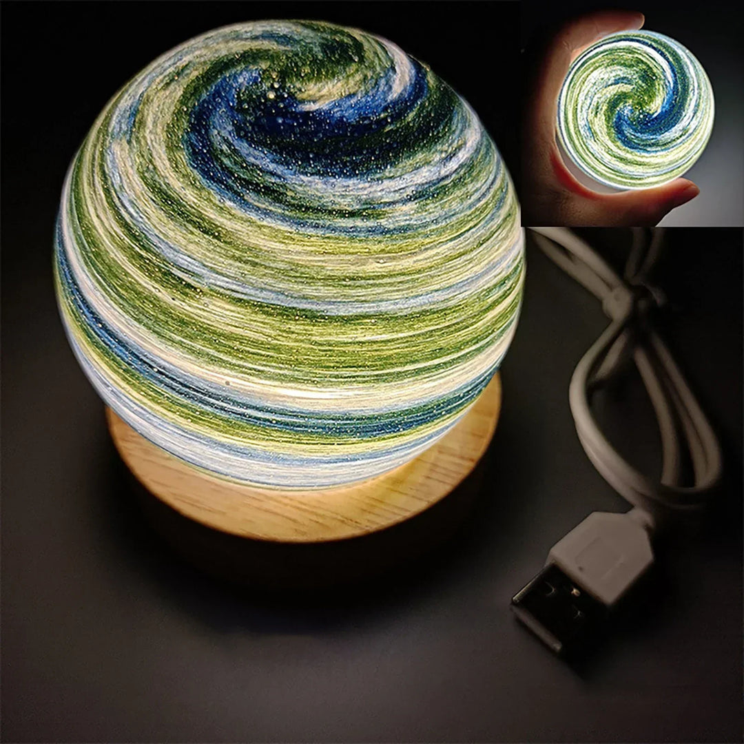 KosmosGlow - 3D Krystallplaneter Nattlampe | Skanto