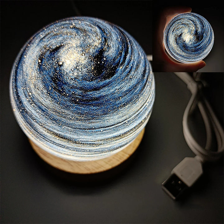 3D Krystall Planet Atmosfære Nattlampe | Skanto