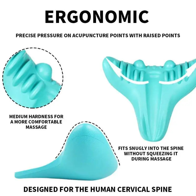 Skanto | Nakk og skulder stretcher SpineLuma | Ergonomisk trekkpute | Smertelindring og holdningskorreksjon | PU skum