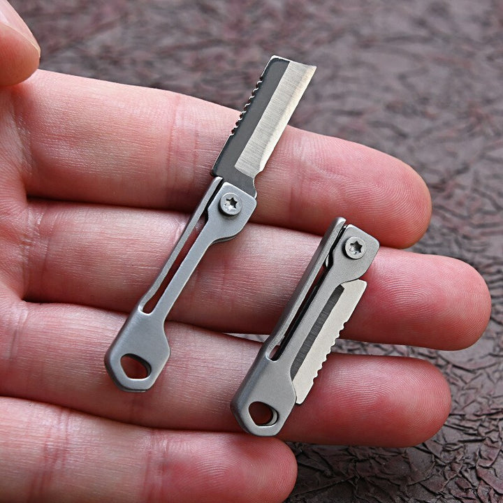 Pocket Size Rustfritt Stål Sammenleggbart Campingkniv | Skanto