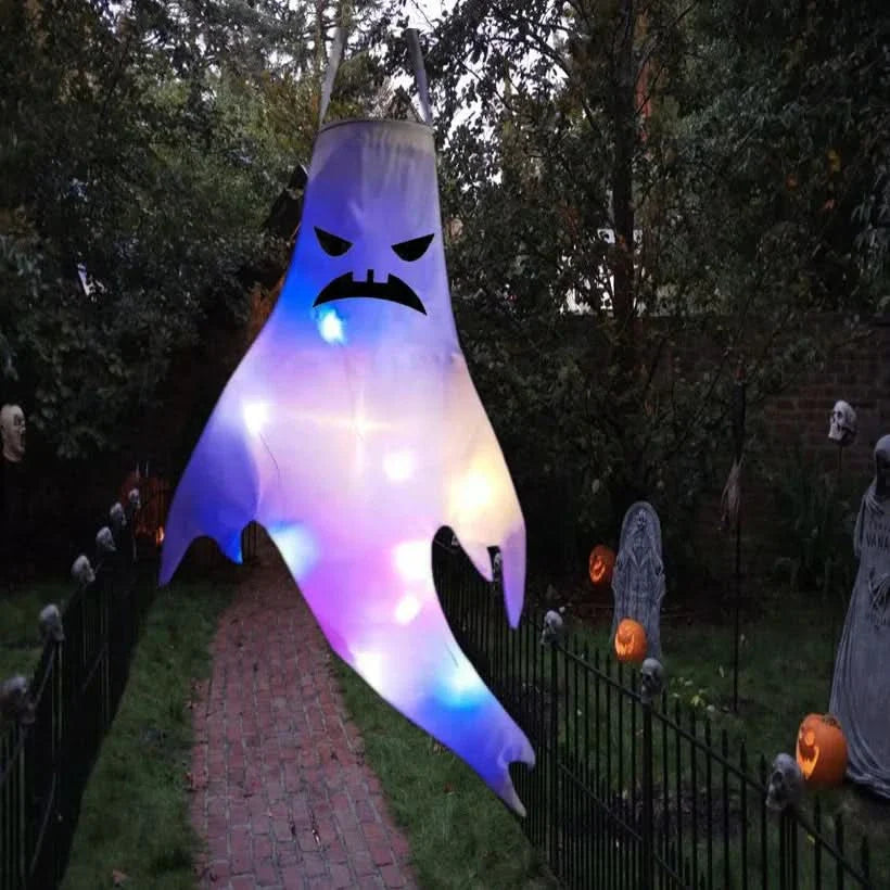 Skanto | Halloween Hengende Spøkelse Lys – LED Utendørs Dekor