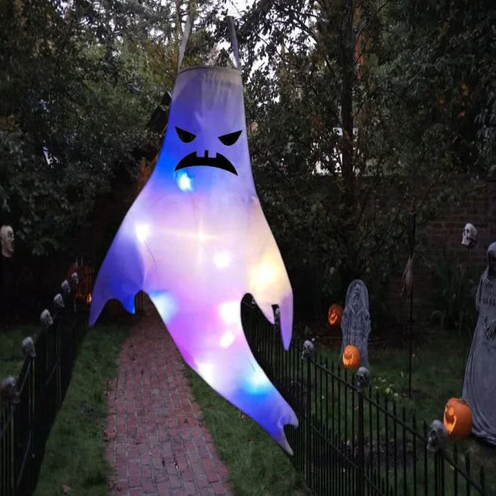 Skanto | Halloween Hengende Spøkelse Lys – LED Utendørs Dekor