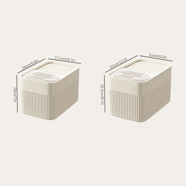 Skanto | FutterBox FreshGood | Lukket & Fuktbeskyttet | 5/10/15L | For Hund & Kattemat