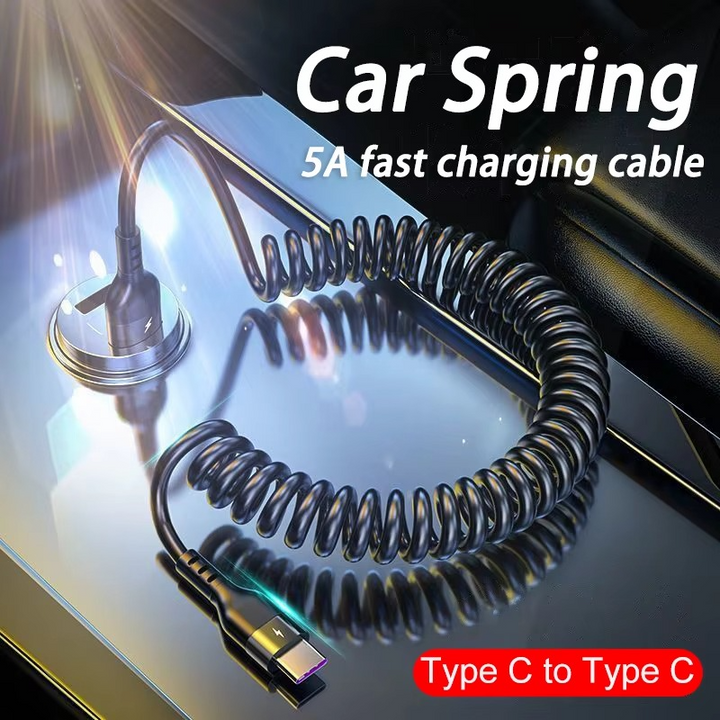 Skanto | Universal vår teleskopisk hurtigladerkabel USB-C & Lightning