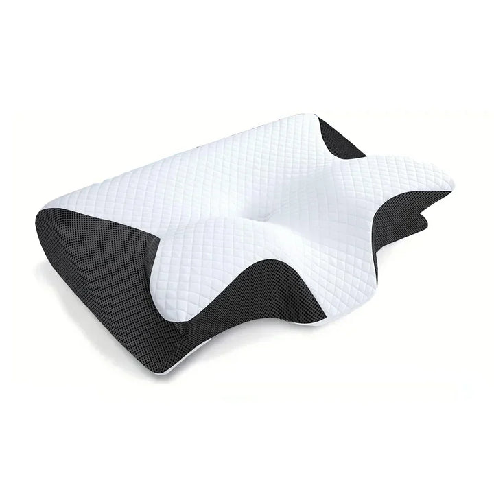 Skanto | Minne Skum Cervical Pute | Ergonomisk 2-i-1 Design for Nakke Smerte Lindring & Behagelig Søvn
