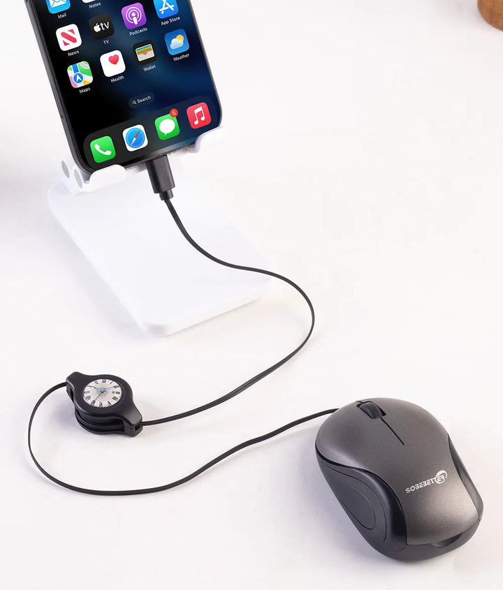 Skanto | Bærbar USB Type C Uttrekkbar Mus
