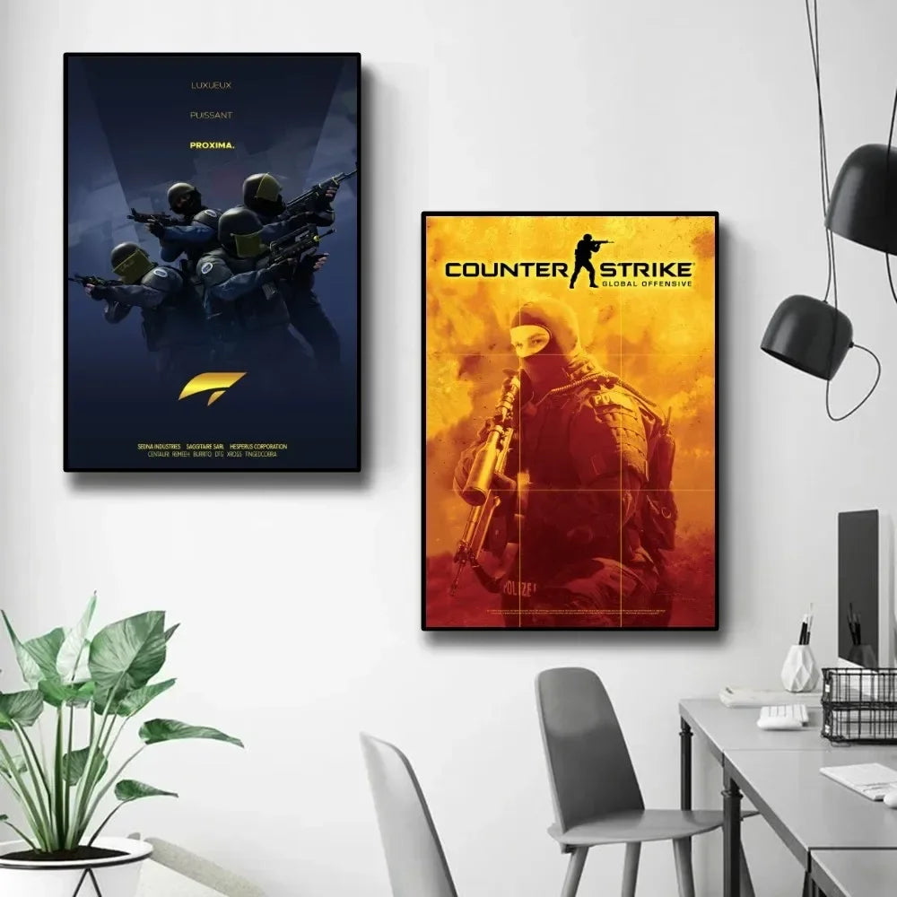 Skanto Counter-Strike 2 Plakat Veggkunst Hjemmedekorasjon Romdekorasjon Digital Maleri Stue Restaur