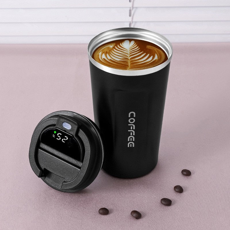 LED Temperaturdisplay Smart Termos Kaffekopp | Skanto