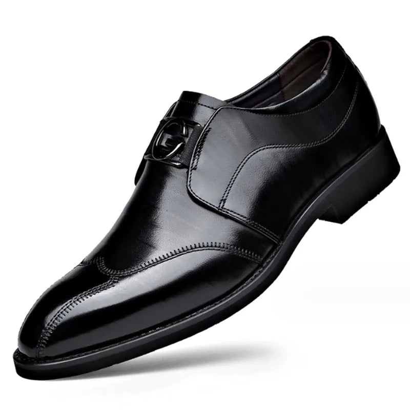Skanto | Herresko i lær Stilige herresko Spisse Oxford bryllups lær herresko Gentlemans kontorsko