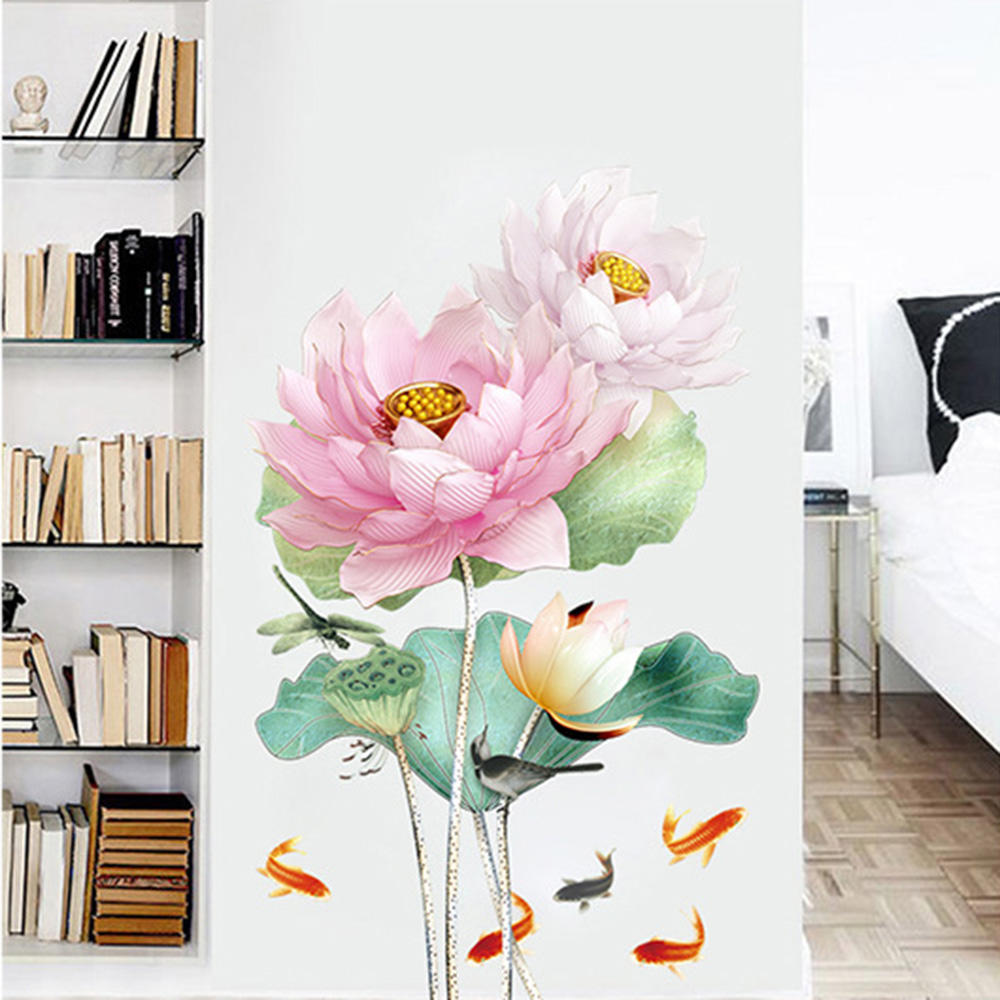 Skanto | Moderne Blossom Lotus Selvklebende Veggklistremerke